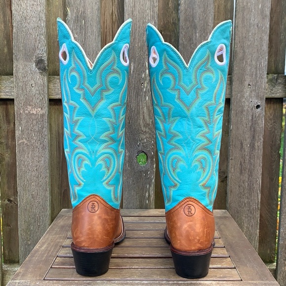 TONY LAMA Buckaroo 3R Tall Knee High Cowgirl Cowboy Western Boots, Size 9.5 - Picture 8 of 9